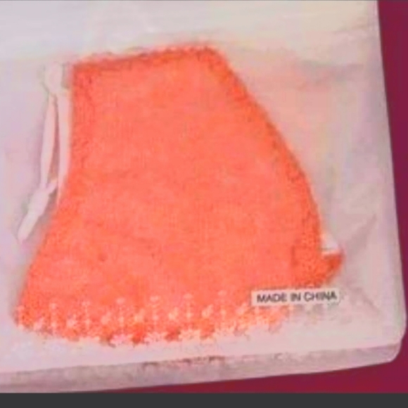 Sequin Facemasks Adult, Orange $ Lemon Colour, Lot of 5 - Picture 2 of 6